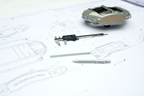 Caparo's brake kit includes larger discs and replacement calipers developed by its team of 18 brake engineers