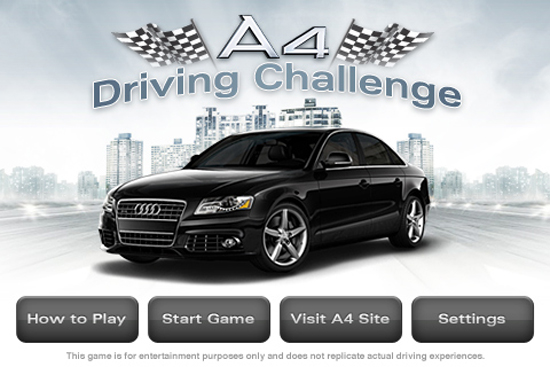 AUDI A4 DRIVING CHALLENGE Title