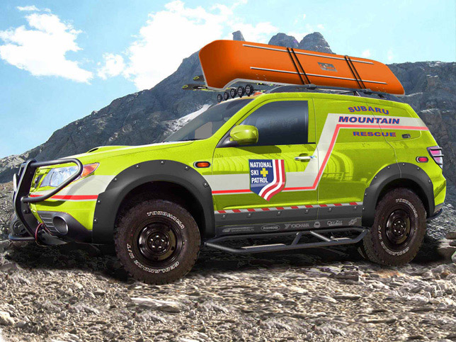 SUBARU ULTIMATE OFF-ROAD FORESTER WITH SEMA MOUNTAIN RESCUE VEHICLE