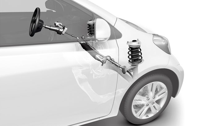 Toyota iQ: Centre take-off steering gear