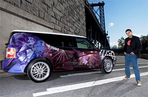 2009 Ford Flex, an Art Car by Lee Quinones for Automobile Magazine