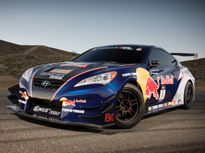 hyundai launches rmr red bull drift team sponsorship at chicago auto show