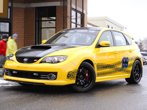 subaru designs custom impreza wrx sti for rally champ travis pastrana