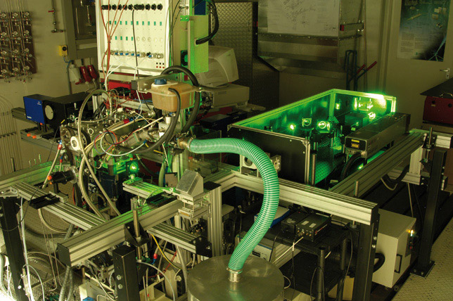 H2BVplus Hydrogen Combustion Engine with Laser Measurement Equipment
