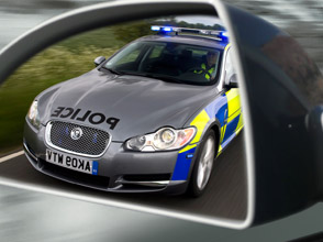 police-spec jaguar xf: watch out speed breakers!!!
