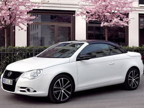 volkswagen eos white night: the art of the constrast