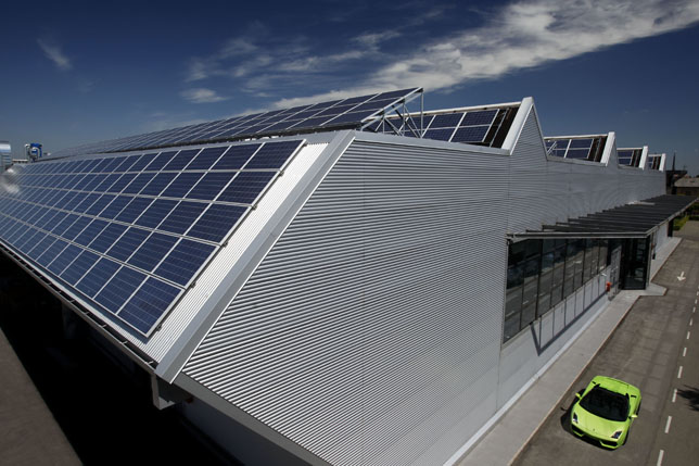 Automobili Lamborghini roof-top photovoltaic system