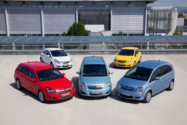 Opel's LPG powered range
