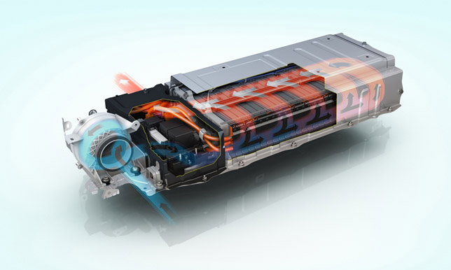 Toyota Prius Battery Pack showing airflow