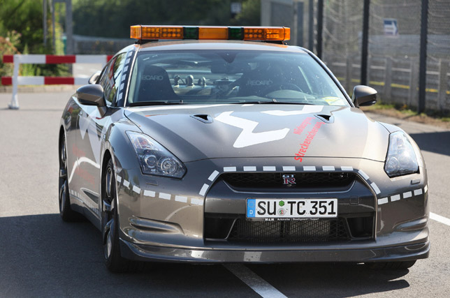 Nissan GT-R rapid response car - presented to the Nordschliefe circuit
