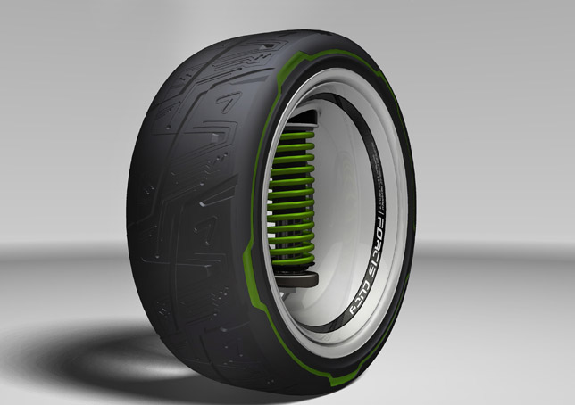 An example of Kumho's new laser etching process that is set to transform the way the company designs its tread patterns 