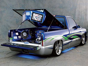 shawn bennett’s xplod bomb meets a ‘02 chevy silverado