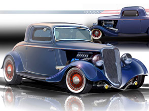 1934 ford 3-window coupe ecoboost hot rod by detroit street rods