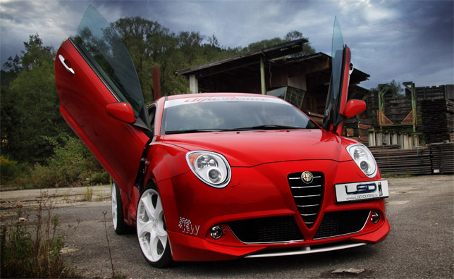 Alfa Romeo MiTo with LSD gull-wing doors