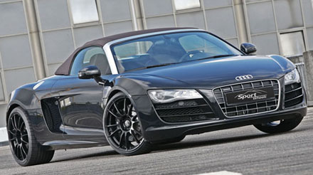 audi r8 v10 spyder boosted to 600hp by sport wheels