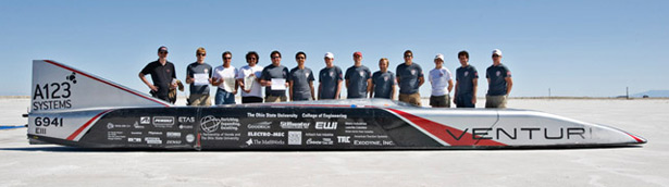 Venturi Jamais Contente topped 515 km/h - a new world record