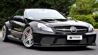 prior design mercedes-benz sl r230 black edition