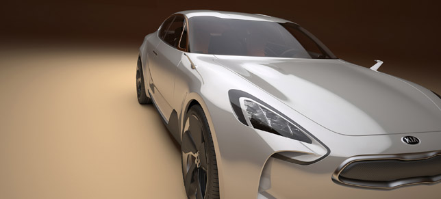 KIA Four-door Sports Sedan Concept FrontSide