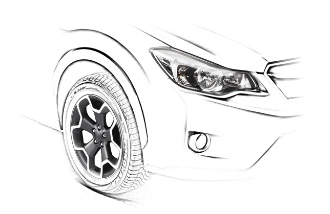 Subaru XV teaser Headlight