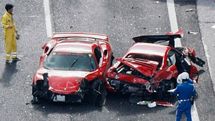 The most expensive car crash in the world