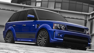 Kahn Design Imperial Blue Cosworth Range Rover 