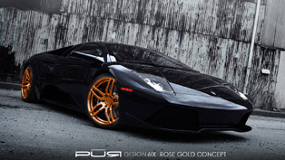 pur wheels on a lamborghini murcielago lp 640