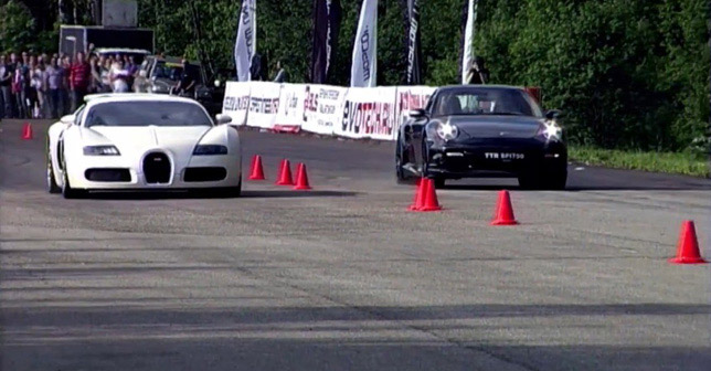 Bugatti vs Porsche Drag