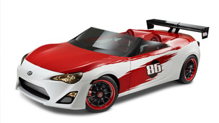 2013 scion fr-s speedster on the track