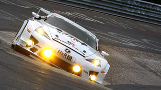 Lexus LFA Supercar and Lexus IS F Performance Sedan Competing at Nuerburgring  