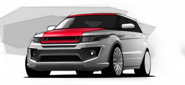 Kahn RS250 Range Rover Evoque sketch