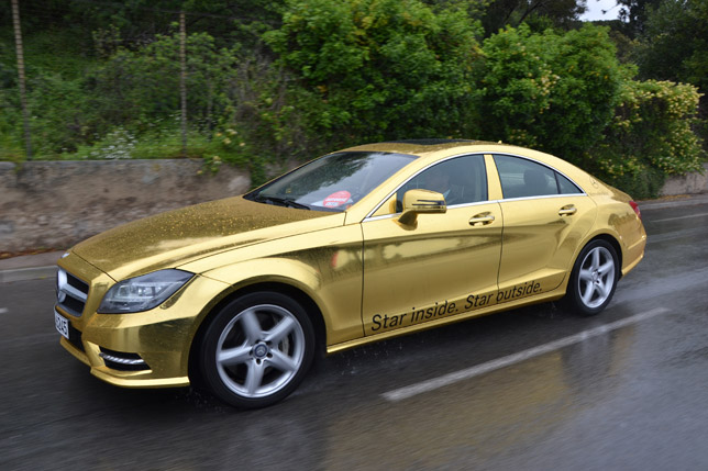 Golden Mercedes-Benz AMG at the Cannes Film Festival  