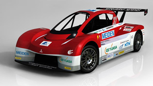 mitsubishi i-miev evolution and mitsubishi i all electric vehicle to compete in legendary race