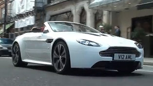 Aston Martin V12 Vantage Roadster spotted on the streets [VIDEO]