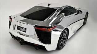 First Ever Chrome Lexus LFA debuts at MotorEx  