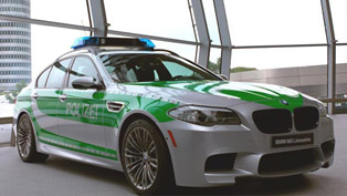 BMW F10 M5 Police Car exhibited in Munich