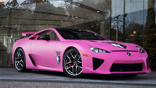 Lexus LFA Goes Pink in Support of Brest Cancer Awareness