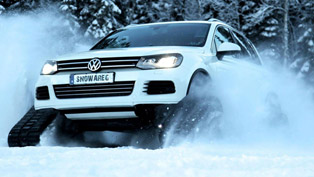 volkswagen snowareg - the best winter vehicle