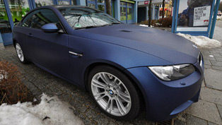 BMW E92 M3 in Saphir Metallic Matt PWF