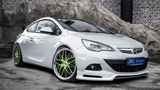 jms opel astra j gtc coupe shows exclusive styling