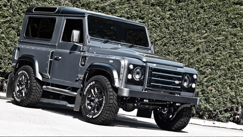 kahn land rover defender chelsea wide track military grey