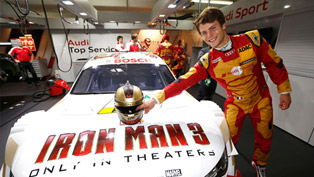 iron man and audi dtm racing team [video]