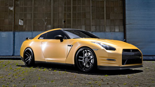 d2forged nissan gt-r in one-of-a-kind matte gold exterior