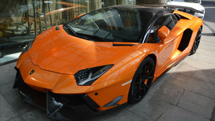 dmc shows tuned lamborghini aventador lp700-4 roadster sv