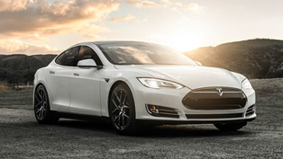 tesla model s with vorsteiner flow forged v-ff 101 wheels