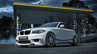 bmw 135i coupe gets some extras from rieger tuning and dotz shift