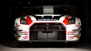 three nissan gt-r nismo gt3s prepared for nurburgring