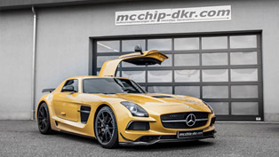 mercedes-benz sls 6.3 amg black series powered-up by mcchip-dkr