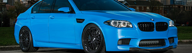 Project Blue Deluge: iND BMW F10 M5 In Yas Marina Blue