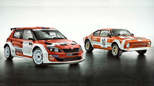 skoda celebrates 40 years at rally bohemia with two special fabia super 2000s