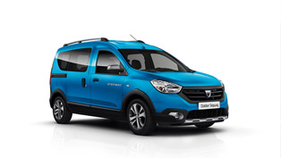 dacia presents lodgy stepway and dokker stepway models at the paris motor show